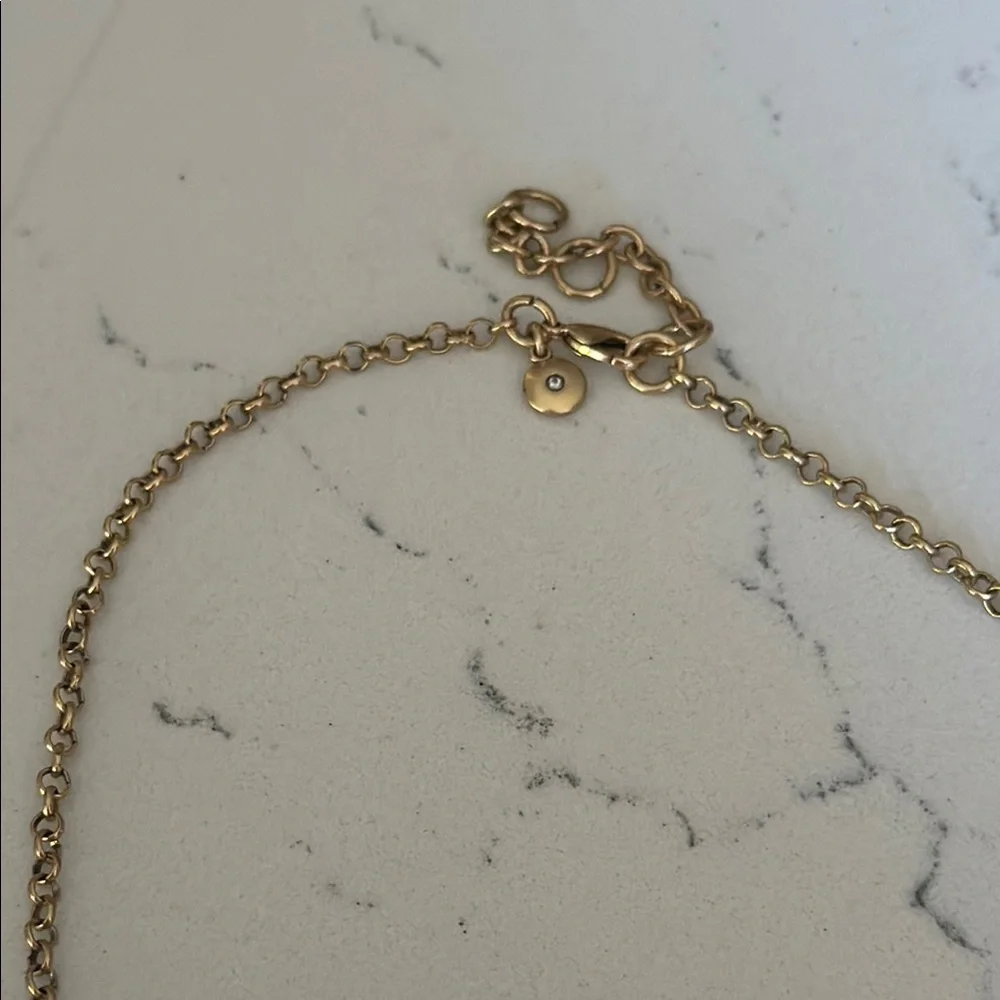 J. Crew Women's Fashion Jewelry Gold Crystal Necklace OS EUC - Picture 3 of 11